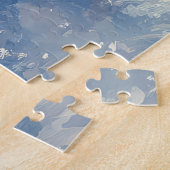 Puzzle Cocker Spaniel Chien dans Sledge Let it neige Noël (Côté)