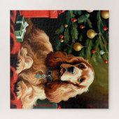 Puzzle Cocker Spaniel Christmas (Horizontal)