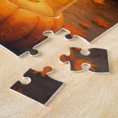 Puzzle Cocker Spaniel Clair de Lune Patch de Citrouilles (Côté)