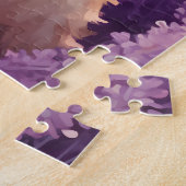 Puzzle Cocker Spaniel dans le champ Lavender (Côté)
