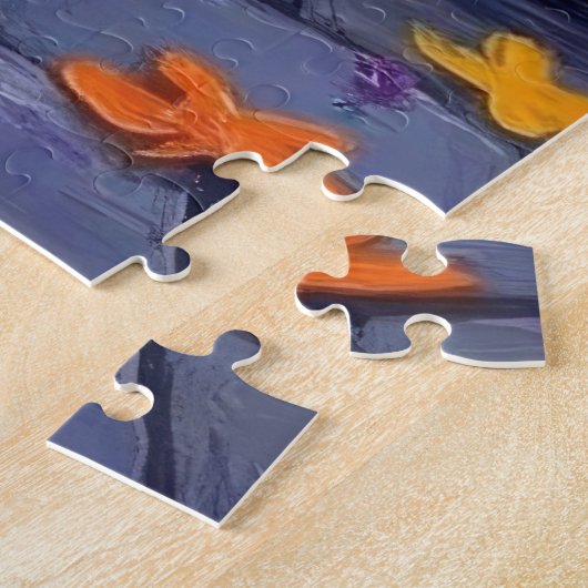 Puzzle Cocker Spaniel Dogs Trick-or-Treating à Halloween (Côté)