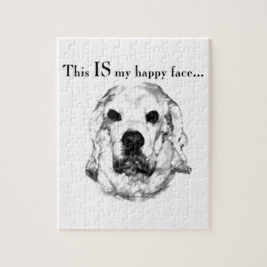 Puzzle Cocker Spaniel Joyeux Visage (Vertical)