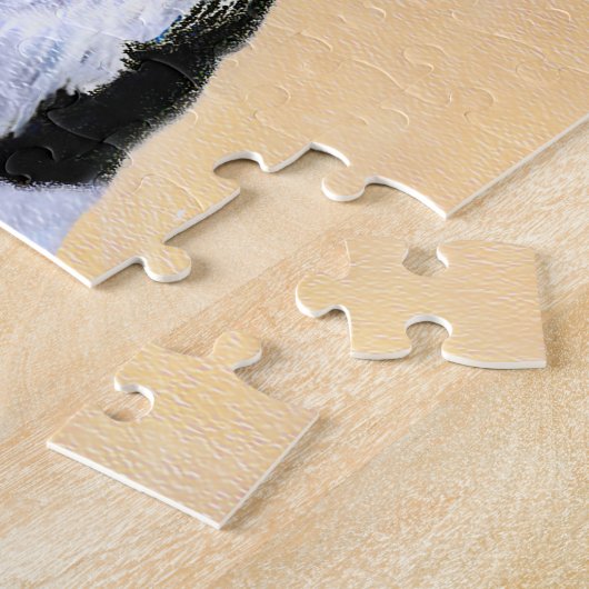 Puzzle Cocker Spaniel (Parti) Peinture - Art original de  (Côté)