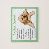 Puzzle Cocker Spaniel Patrimoine de l'Amour (Vertical)