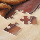 Puzzle Cocker Spaniel près de la cheminée avec des lumièr (Côté)