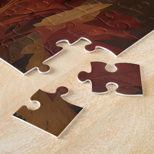 Puzzle Cocker Spaniel Puppy Automne Citrouille de plaisir (Côté)