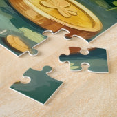 Puzzle Cocker Spaniel St Patrick’s Day Chien Chanceux Mig (Côté)