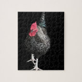 Puzzle Cockerel Black Strutt No 3 (Vertical)