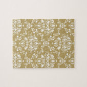 Puzzle Cocoa and Cream Damask (Horizontal)