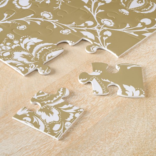 Puzzle Cocoa and Cream Damask (Côté)