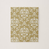 Puzzle Cocoa and Cream Damask (Vertical)