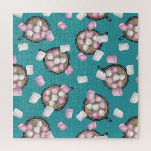 Puzzle Cocoa marshmallows chocolat chaud bonbons hiver (Vertical)