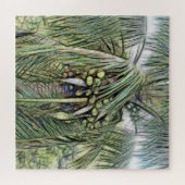 Puzzle Cocotiers Moderne Palmier Vert tropical (Horizontal)