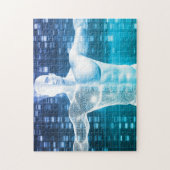 Puzzle Codage et code génétique d'ADN comme Science (Vertical)