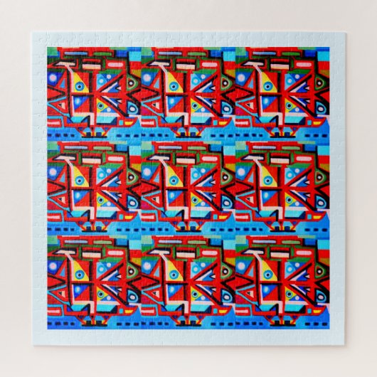 Puzzle Code de voyage Alien art (Vertical)