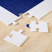 Puzzle Code QR (généré instantanément) modifiable | Bleu (Côté)