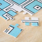 Puzzle Code QR - Jigsaw Jigsaw Jigsaw - Jaune Aqua Jaune (Côté)