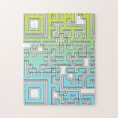 Puzzle Code QR - Jigsaw Jigsaw Jigsaw - Jaune Aqua Jaune (Vertical)