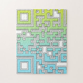 Puzzle Code QR - Jigsaw Jigsaw Jigsaw - Jaune Aqua Jaune