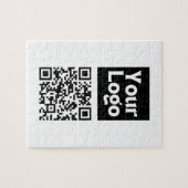 Puzzle Code QR modifiable et logo ou image de votre entre (Horizontal)