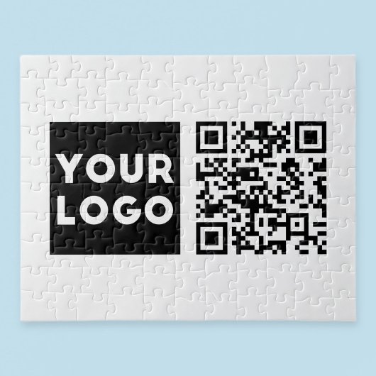 Puzzle Code QR modifiable & Votre logo ou image d'entrepr