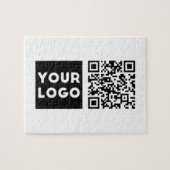 Puzzle Code QR modifiable & Votre logo ou image d'entrepr (Horizontal)