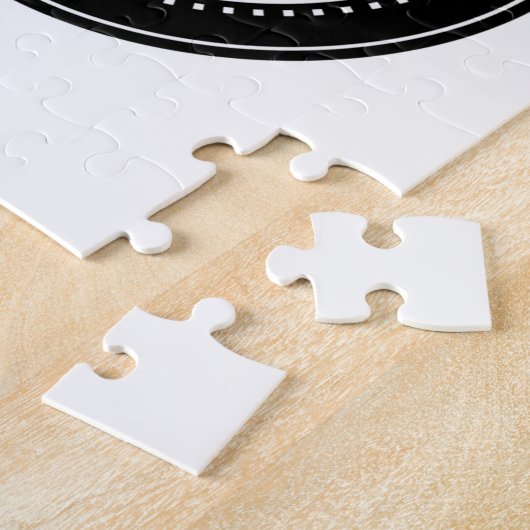 Puzzle Code QR noir élégant et élégant (Côté)