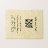 Puzzle code QR personnalisé simple ajouter votre nom text (Horizontal)