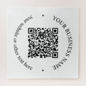 Puzzle Code QR téléchargé Plus Texte circulaire modifiabl (Horizontal)