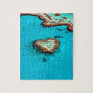 Puzzle Cœur Amour Récif Corail Eau Océan Bleu Tropical