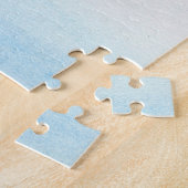 Puzzle Coeur aquamarine (Côté)