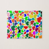 Puzzle coeur arc-en-ciel (Horizontal)