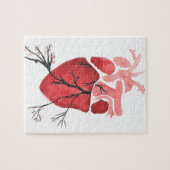 Puzzle Coeur avec des branches (Horizontal)