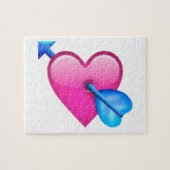 Puzzle Coeur avec flèche - Emoji (Horizontal)