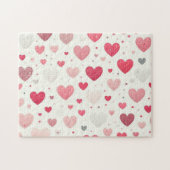 Puzzle Coeur coloré de la Saint Valentin (Horizontal)