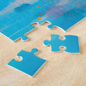 Puzzle Cœur d'amour moderne abstrait coloré (Côté)