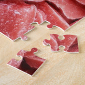Puzzle Cœur de bonbon rouge difficile en grappe (Côté)