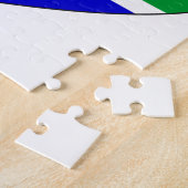 Puzzle Coeur de drapeau de l'Afrique du Sud (Côté)