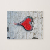 Puzzle Coeur de graffiti rouge (Horizontal)
