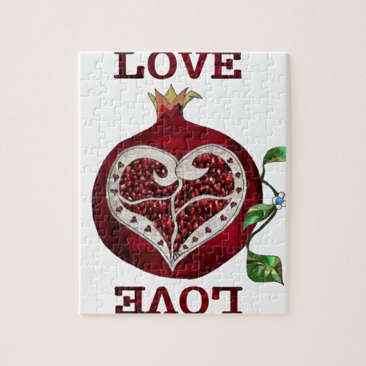 Puzzle Cœur de Grenade AMOUR Saint-Valentin (Vertical)