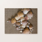 Puzzle Coeur de Valentine fait avec des coquilles (Horizontal)