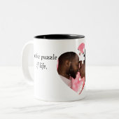 Puzzle-Coeur Design Mug (Devant gauche)