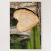 Puzzle coeur en bois (Vertical)