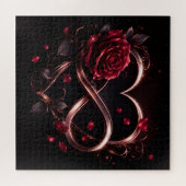 Puzzle Cœur Infinity Rose Élégant (Horizontal)