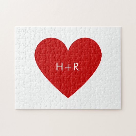 Puzzle Cœur Moderne (Horizontal)
