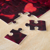 Puzzle Coeur Parties scintillant rouge : Texture minimali (Côté)