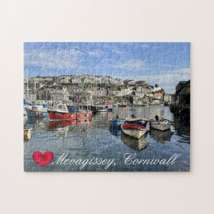 Puzzle Coeur personnalisé Mevagissey Poisson Atterrissage