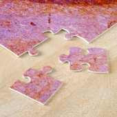 Puzzle coeur rose corail (Côté)