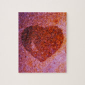 Puzzle coeur rose corail (Vertical)