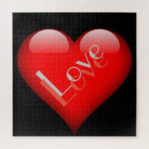 Puzzle Cœur rouge Attractive Parisian Amour Mariage